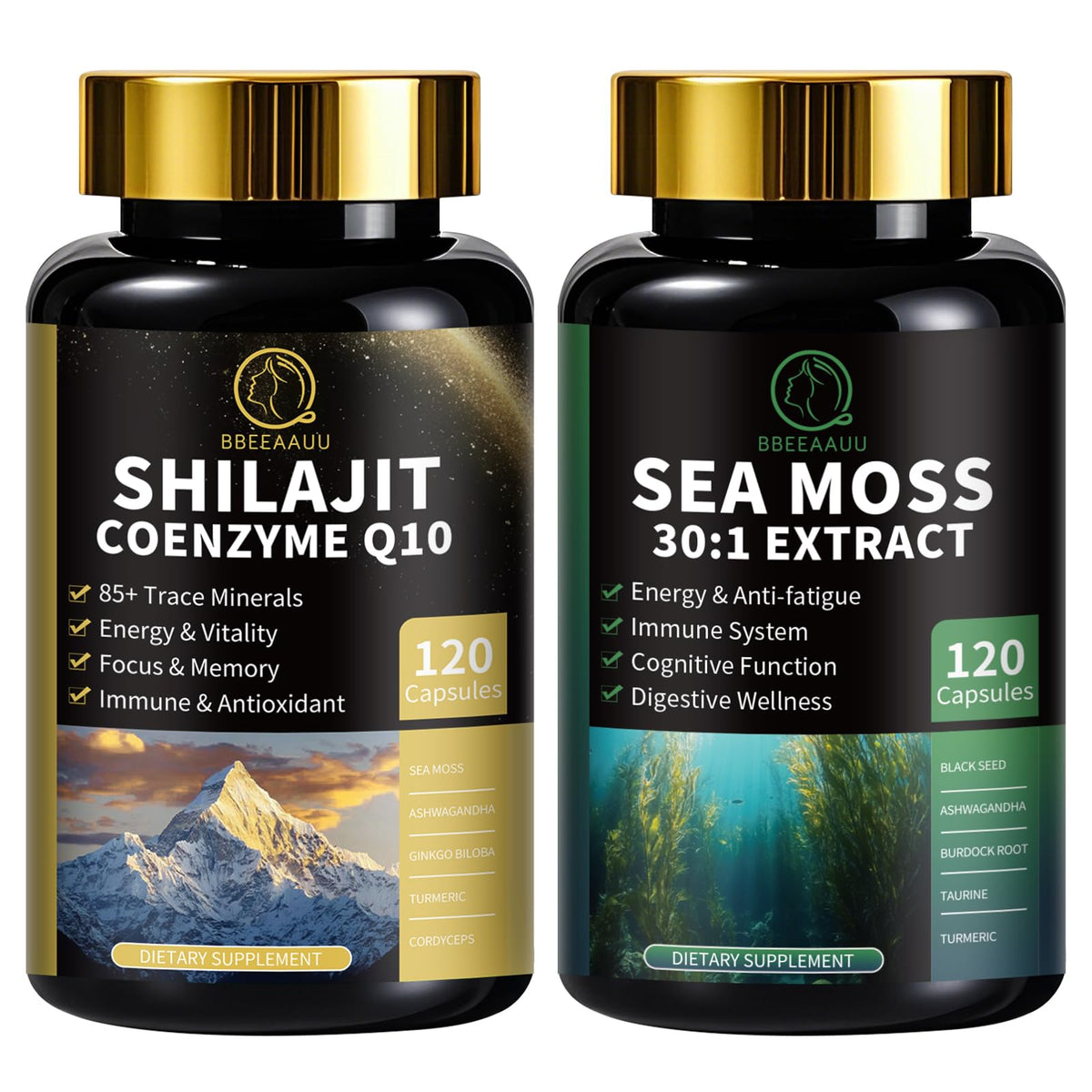 BBEEAAUU Shilajit cápsulas: energía sostenible para entrenos y días activos