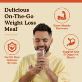 BBfL empaque frontal de batido de proteína de cacao crema