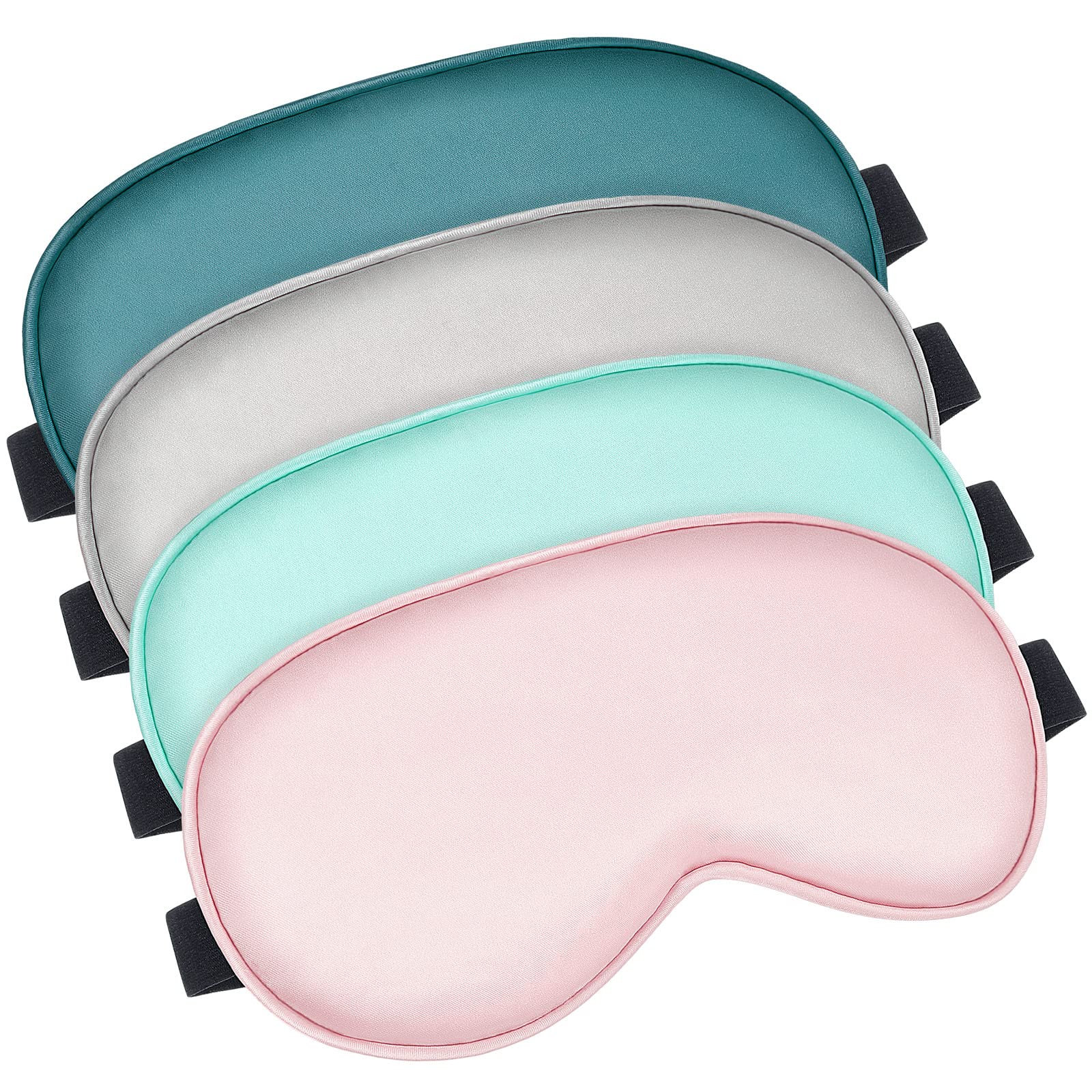 Bbto seda ojos dormir frente, mascarilla suave que bloquea la luz para dormir en cualquier lugar