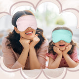 Bbto seda ojos dormir-pack, conjunto de 4 mascarillas listas para compartir