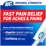 Fórmula en polvo de BC Powder Original Strength se disuelve rápido.