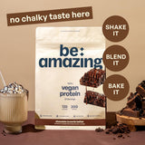 BE AMAZING envase de 29,3 onzas, ideal para batidos en casa u oficina.
