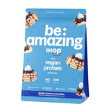BE AMAZING proteína vegana frente del envase, ideal para desayuno equilibrado