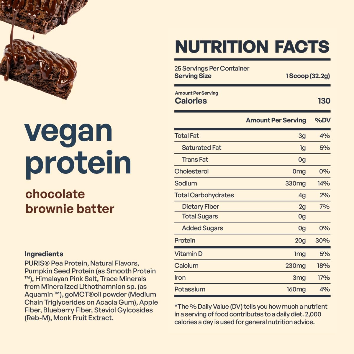 BE AMAZING Chocolate Brownie Batter, ideal para disfrutar sin culpa.