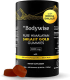 Be Bodywise gomitas de Shilajit puro, textura suave para energía diaria.