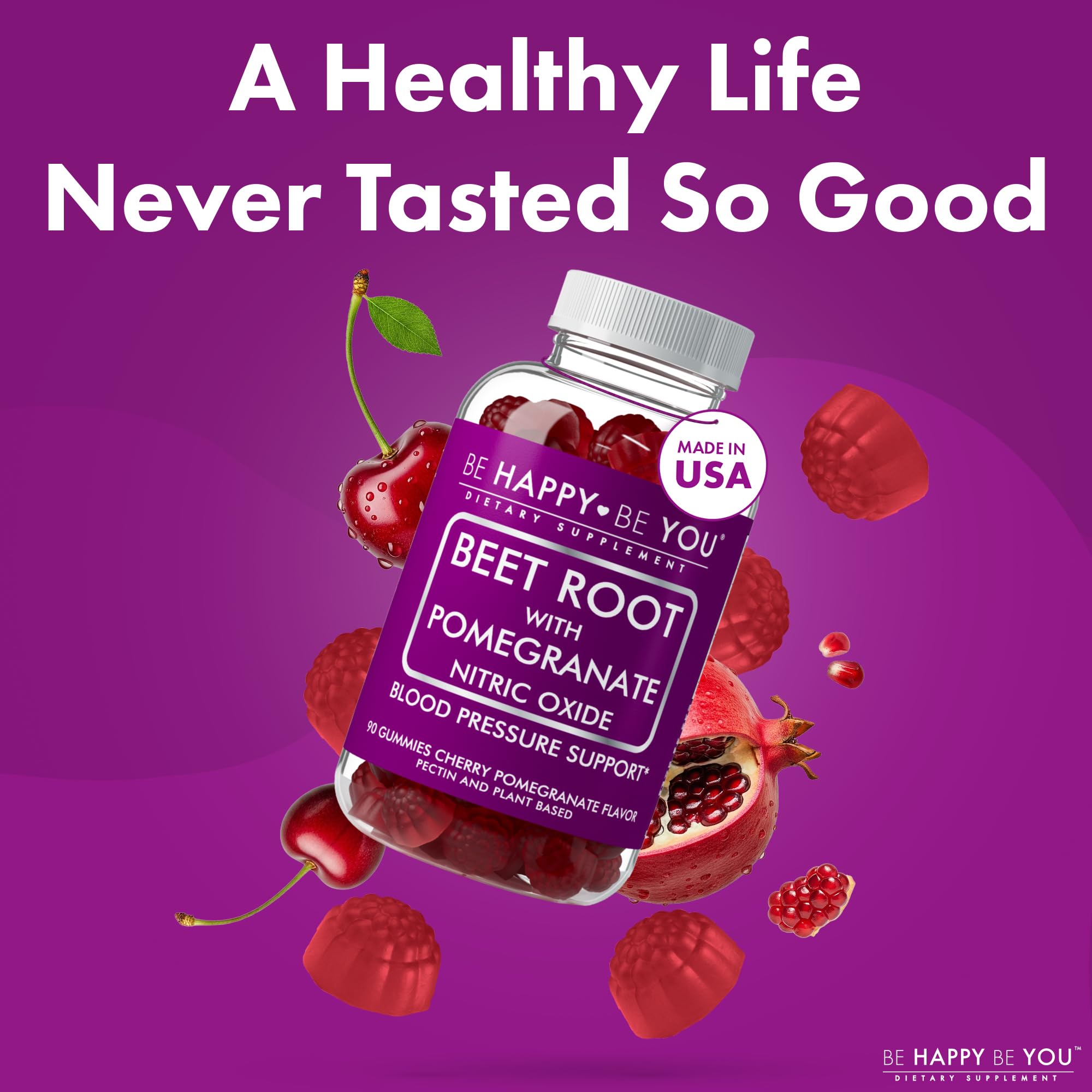 Be Happy Be You gominolas listas para consumir, sabor agradable.