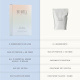 Be Well de Kelly LeVeque, frasco de cacao orgánico para sabor intenso.