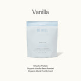 Be Well: packaging limpio y diseño claro de vainilla