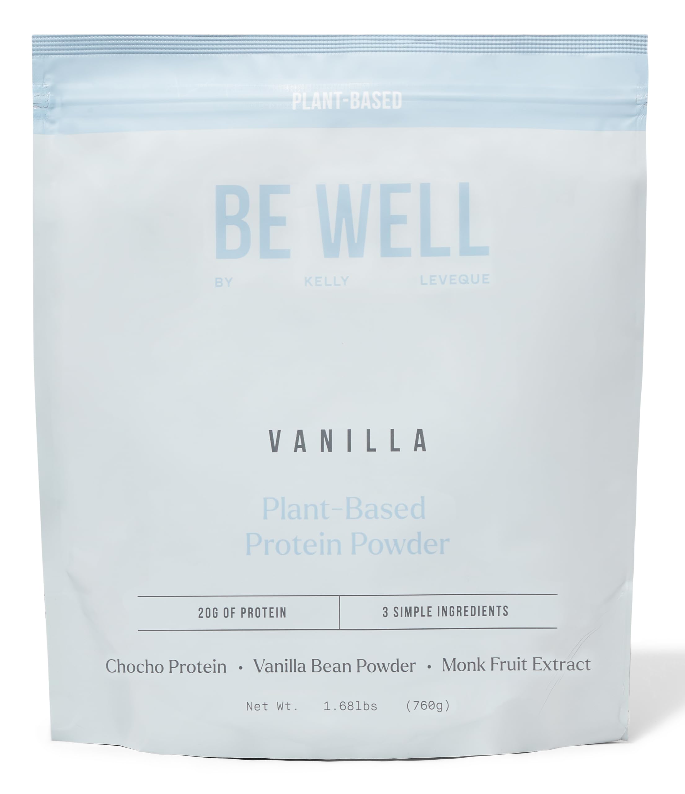 Be Well: proteina vegetal vainilla en tazón para batidos, textura cremosa