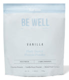 Be Well: proteina vegetal vainilla en tazón para batidos, textura cremosa