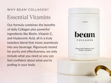 Beam Colágeno origen grass-fed; proceso natural y control de calidad.