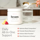 Beam Creatine Monohidrato, cuchara medidora facilita dosis diaria
