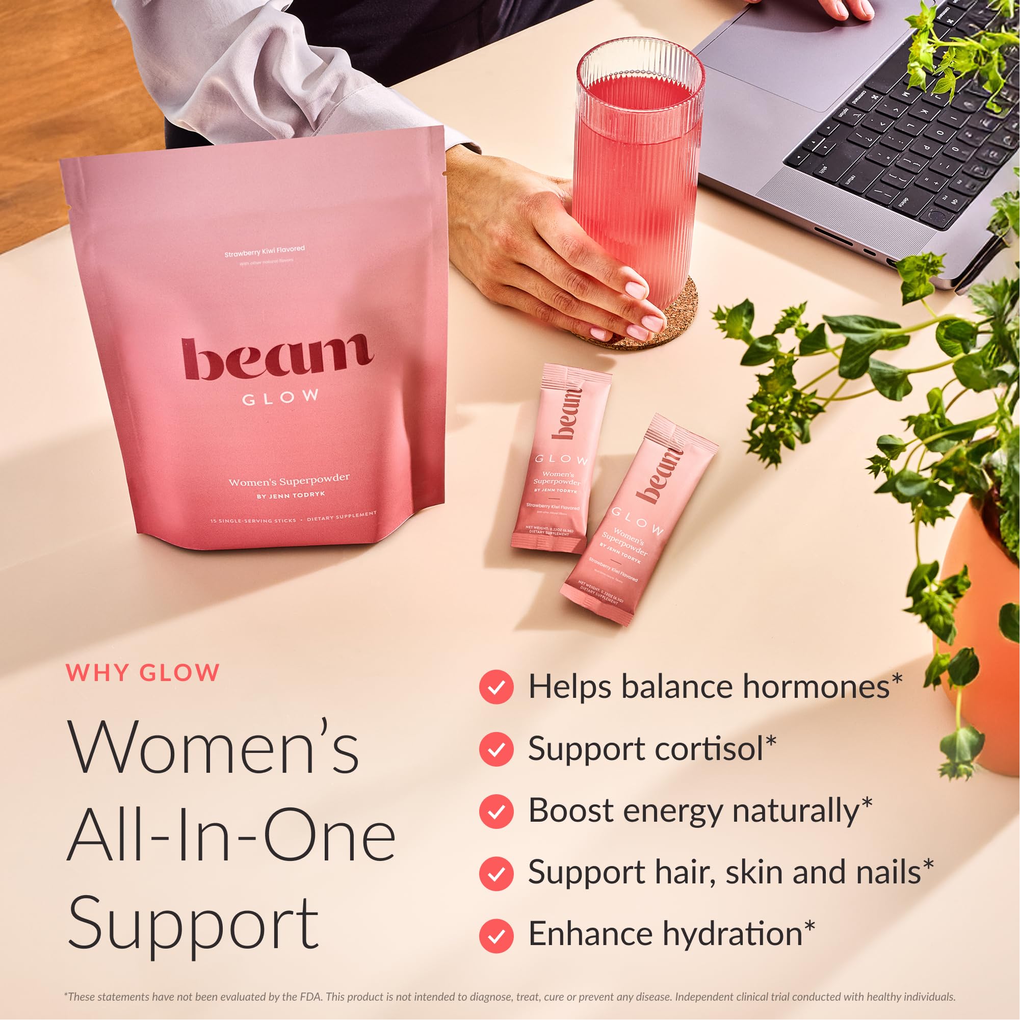 Beam Glow cápsulas de cerca: cápsulas que apoyan la salud hormonal