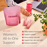 Beam Glow suplemento cortisol en cápsula para balance hormonal diario