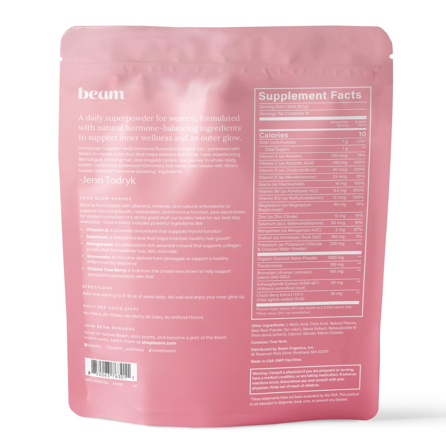 Beam Glow uso diario para estilo de vida equilibrado
