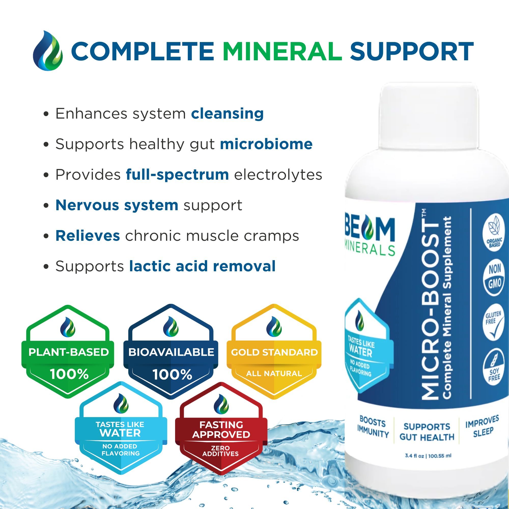 BEAM MINERALS Humico-Fulvico: complejo natural de minerales y aminoácidos.