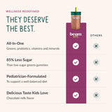 Mezcla Beam Niños Multivitamínico en Polvo en agua, sabor chocolate
