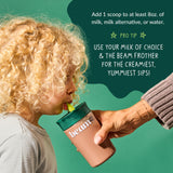 Mezcla Beam Niños Multivitamínico en Polvo en leche, sabor chocolate