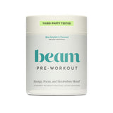 Beam Pre Entrenamiento con cafeína orgánica para energía sostenida durante el entrenamiento.