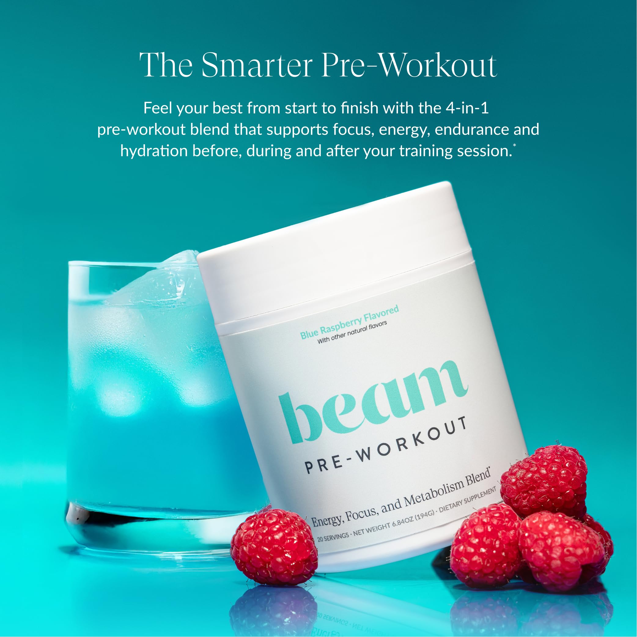 Beam Pre Entrenamiento con Cognizin potencia claridad mental y enfoque sostenido.