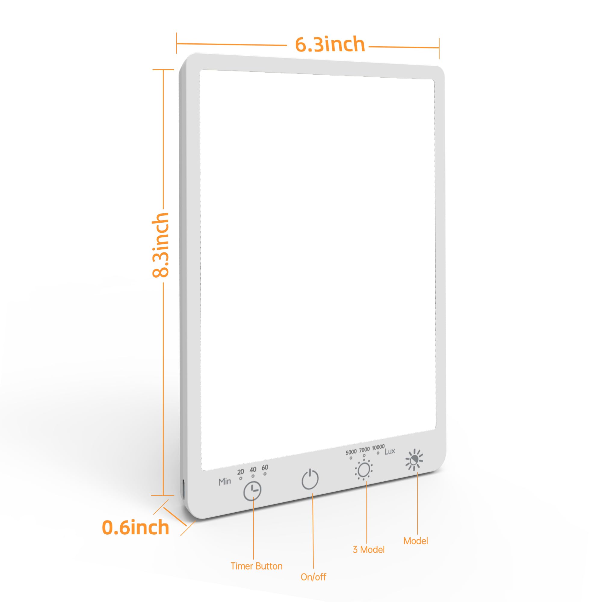 Beamhaus luz cálida 5000 Lux para lectura vespertina y Relajación