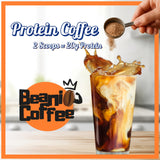 Beanio Caramel Protein Iced Coffee sin lácteos y sin azúcar para keto