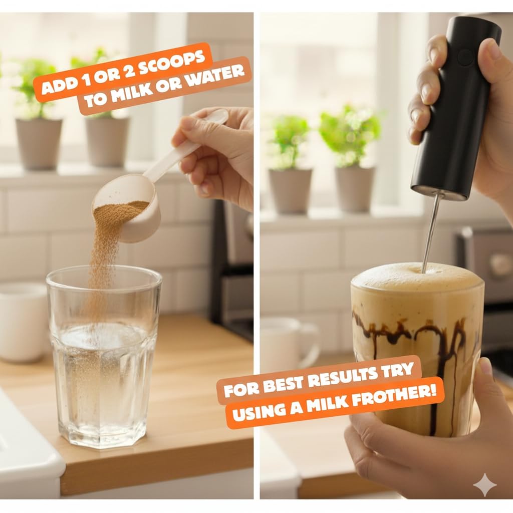 Mezcla cremosa Beanio, cafe con proteina para batido instantáneo