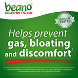 Beano: enzimas digestivas para descomponer carbohidratos complejos