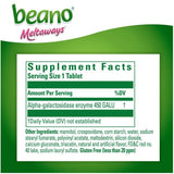 Beano Meltaways sabor fresa, experiencia agradable al consumir.