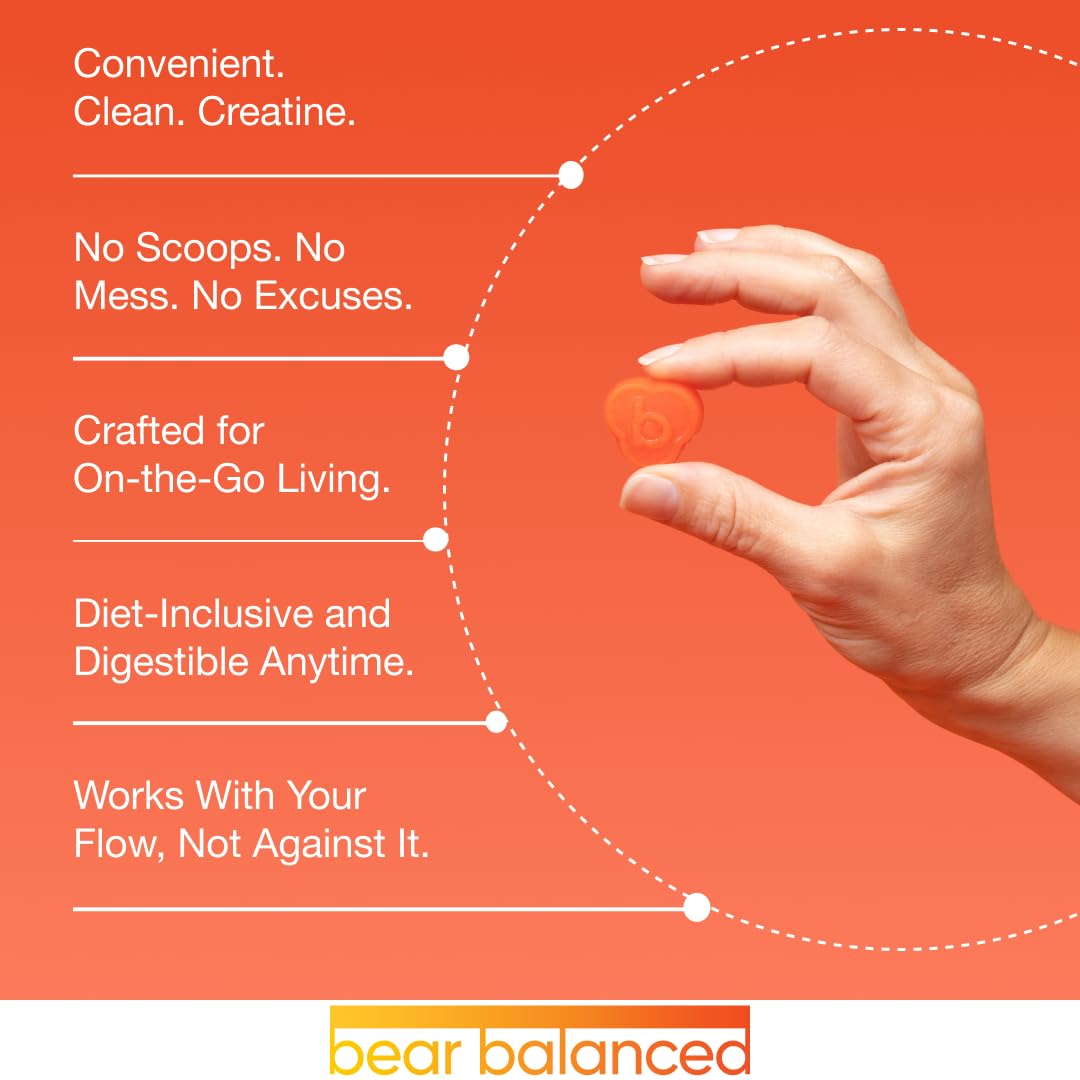 Bear Balanced, empaque de 90 gomitas, conveniencia diaria.