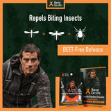 Brazalete Bear Grylls con aroma agradable que repele insectos naturalmente