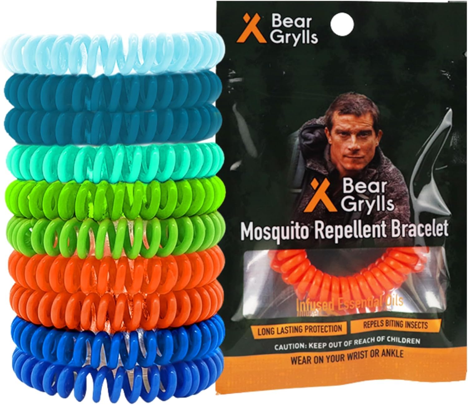 Brazalete repelente Bear Grylls sin DEET protege contra mosquitos al aire libre