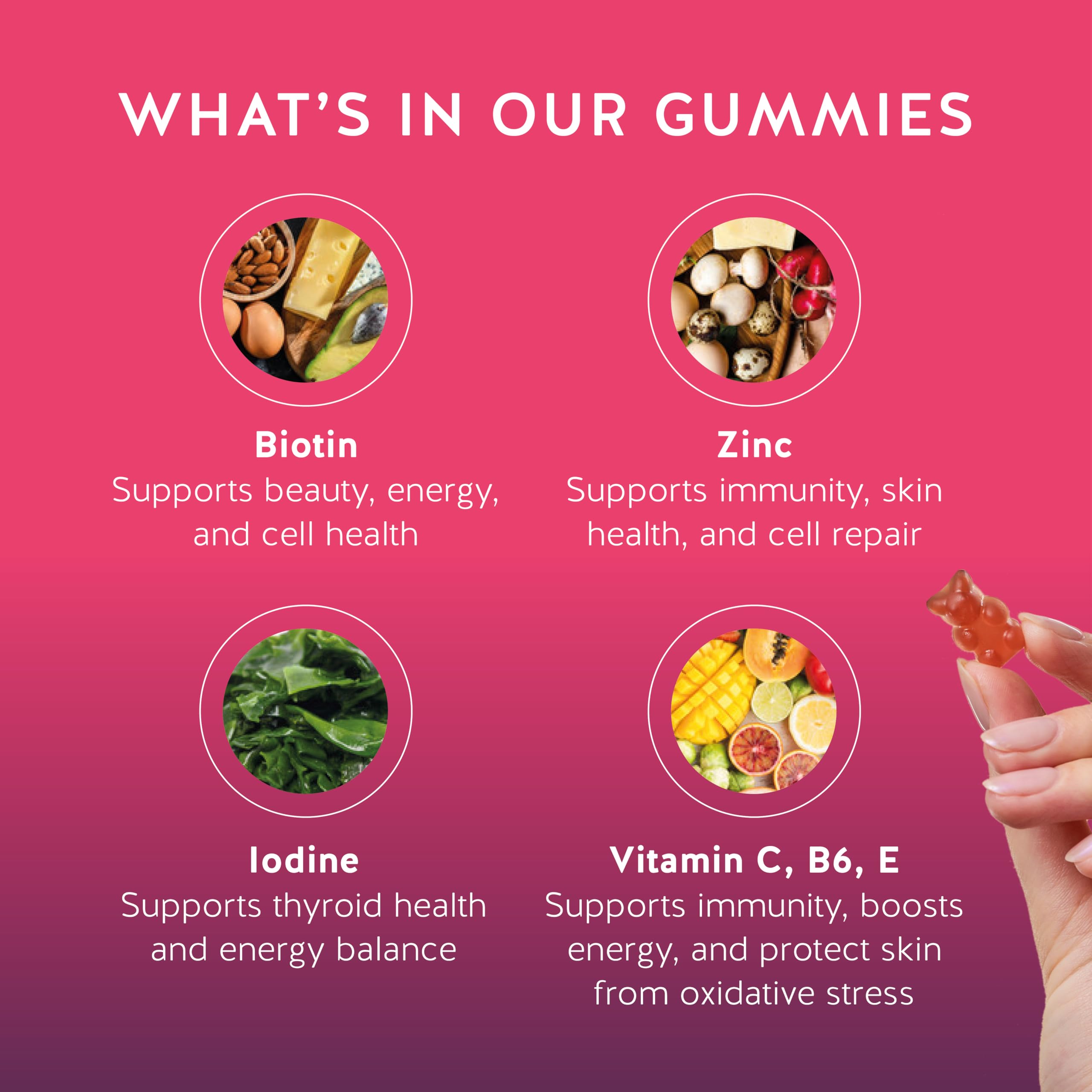 Bears with Benefits gominolas biotina uñas más resistentes