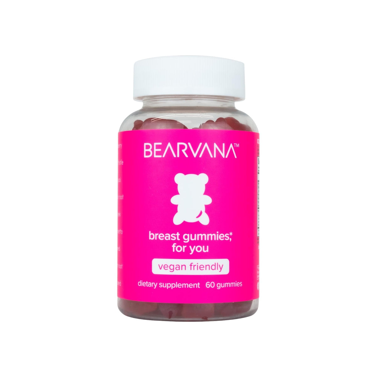 Gominolas BEARVANA para mujeres, botella que sugiere bienestar diario