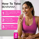 Disfrute diario de gominolas BEARVANA, uso matutino para bienestar