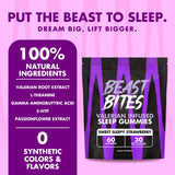 Beast Bites etiqueta NSF para deporte, certificación de calidad para el uso nocturno