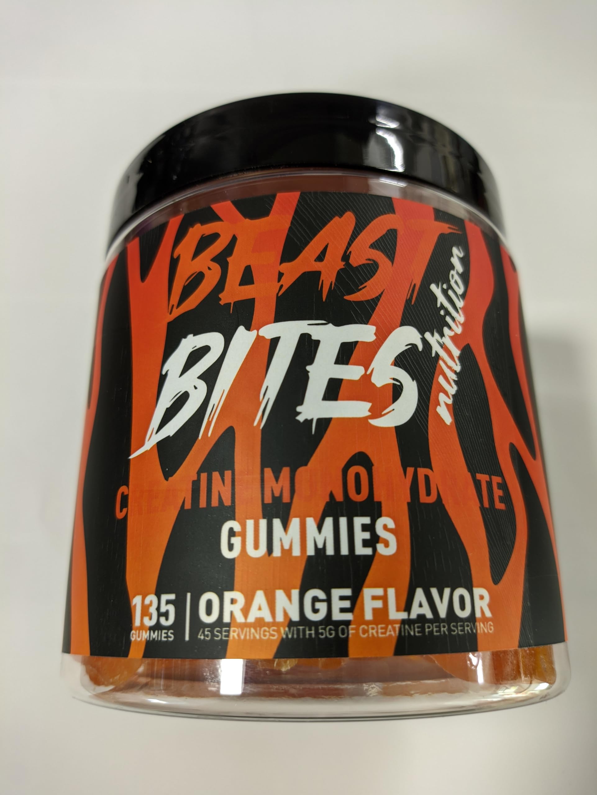 BEAST BITES Nutrition gomitas de creatina monohidrato en frasco para entrenamientos intensos