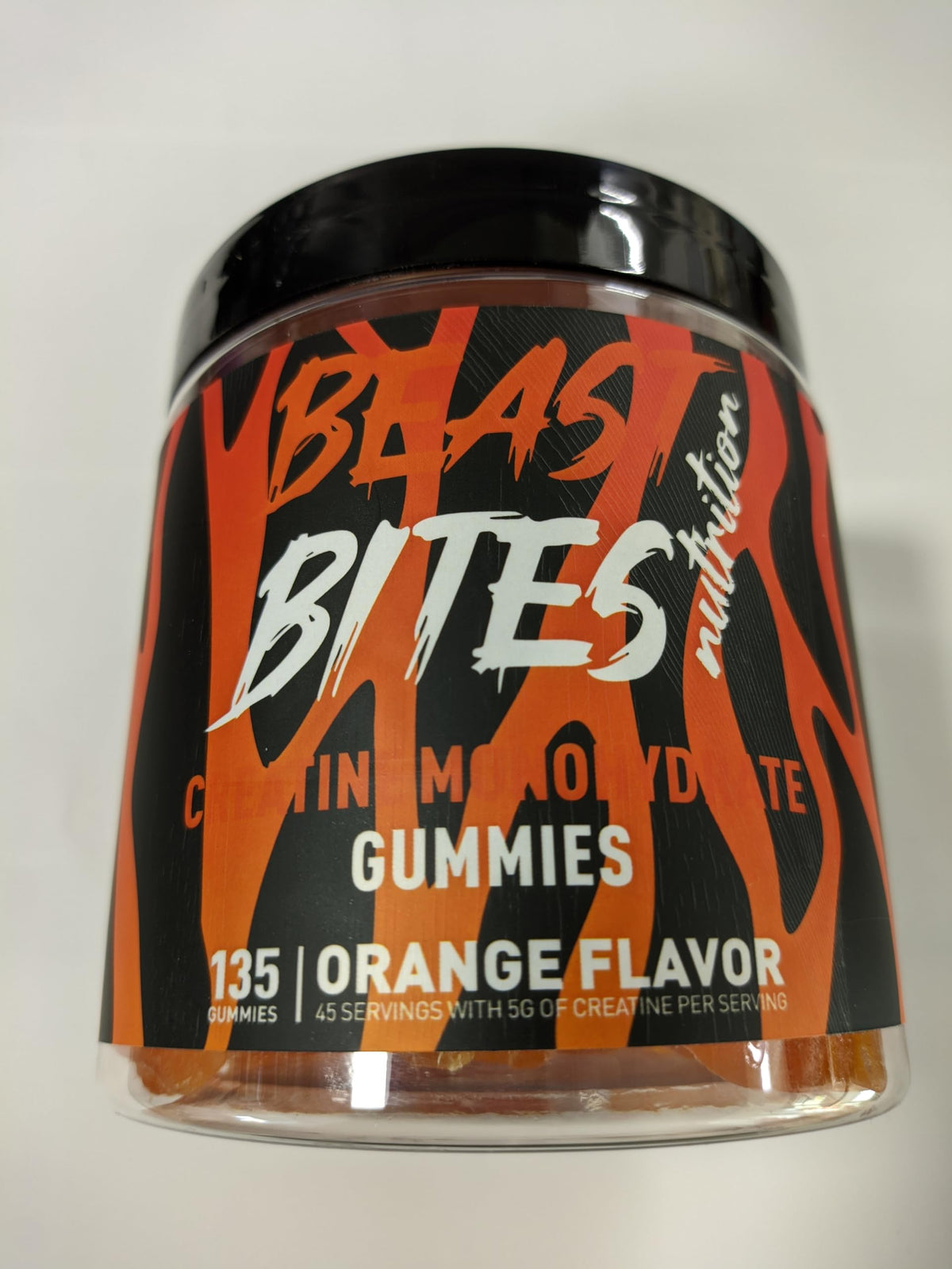 BEAST BITES Nutrition gomitas de creatina monohidrato en frasco para entrenamientos intensos