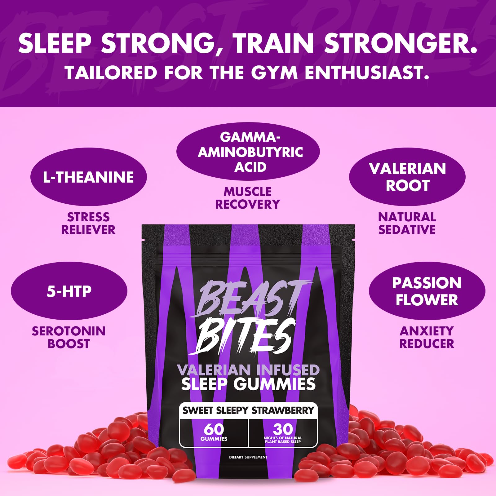 Beast Bites snack nocturno en cama, experiencia suave para una calma nocturna
