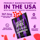 Beast Bites gominolas con textura suave y sabor agradable para la rutina de sueño