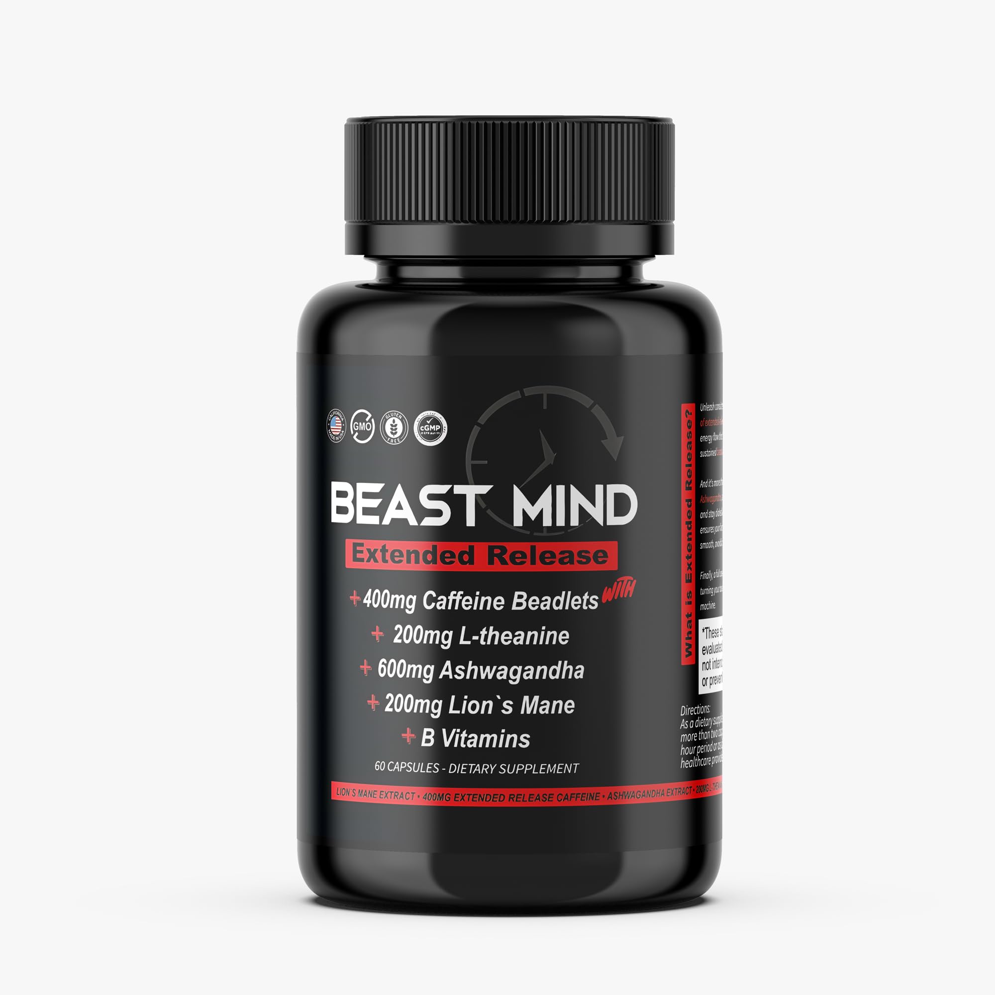 Beast Mind Rendimiento durante entrenamiento y actividades intensas.