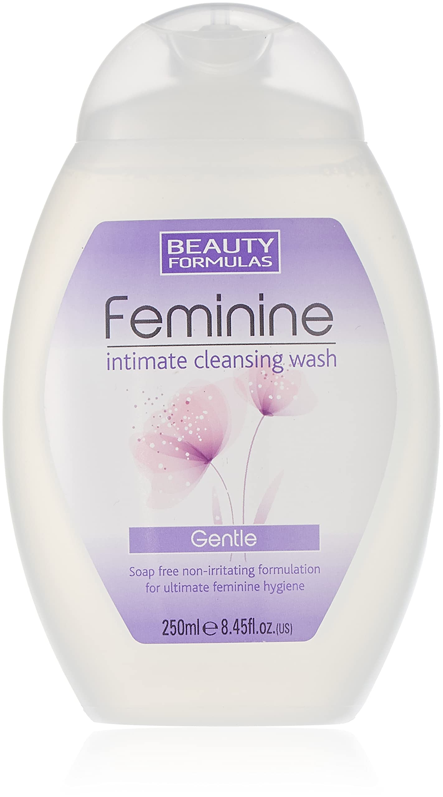 Beauty Formulas limpiador íntimo suave PH5.5, botella frontal para uso diario y confort