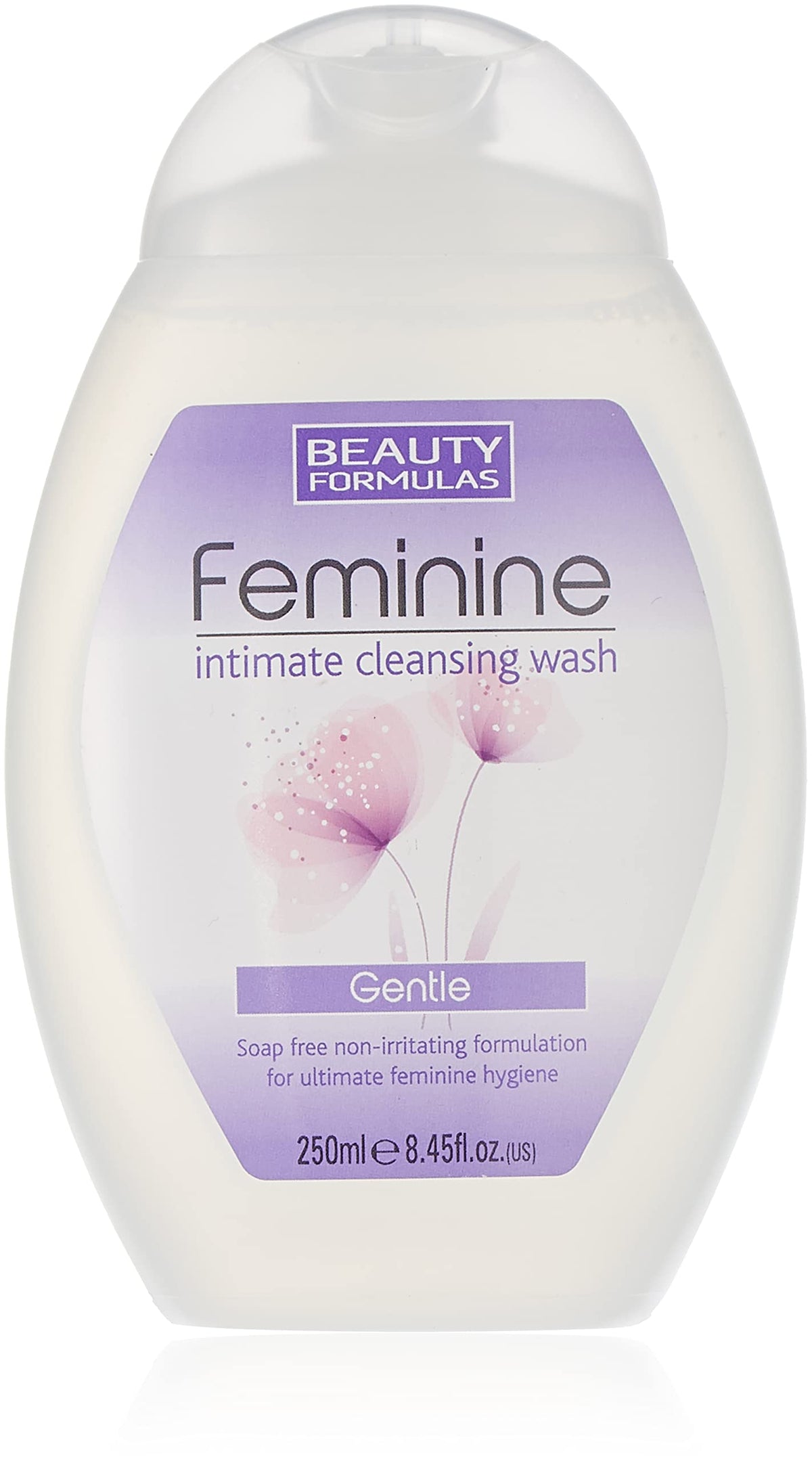 Beauty Formulas limpiador íntimo suave PH5.5, botella frontal para uso diario y confort