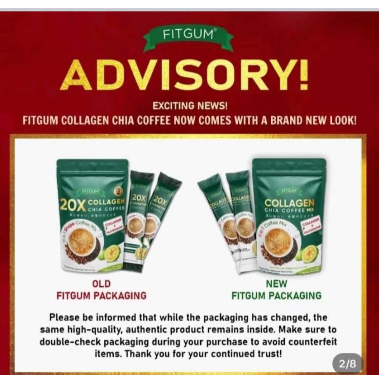 Beauty Milk Fit Gum Collagen Chia Coffee preparación: disuelve fácilmente para un impulso matutino
