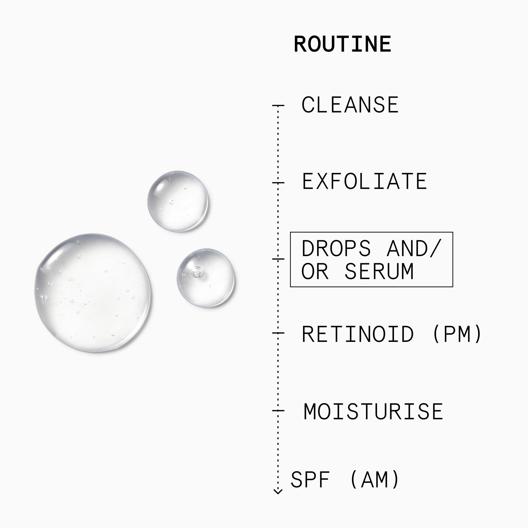 Beauty Pie Superdrops: uso diario en mano para iniciar la rutina.
