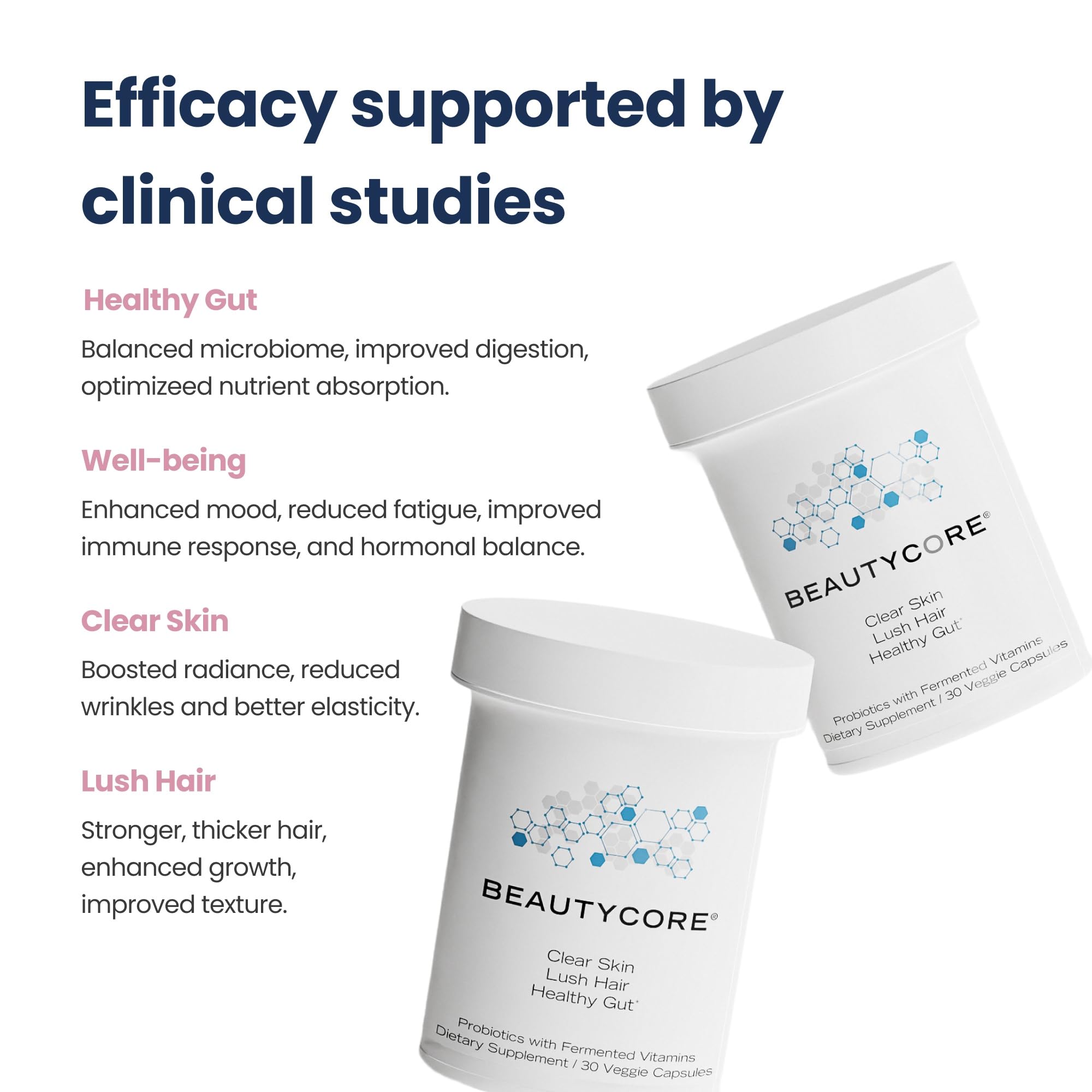 Beautycore probióticos 20 mil millones para equilibrio intestinal