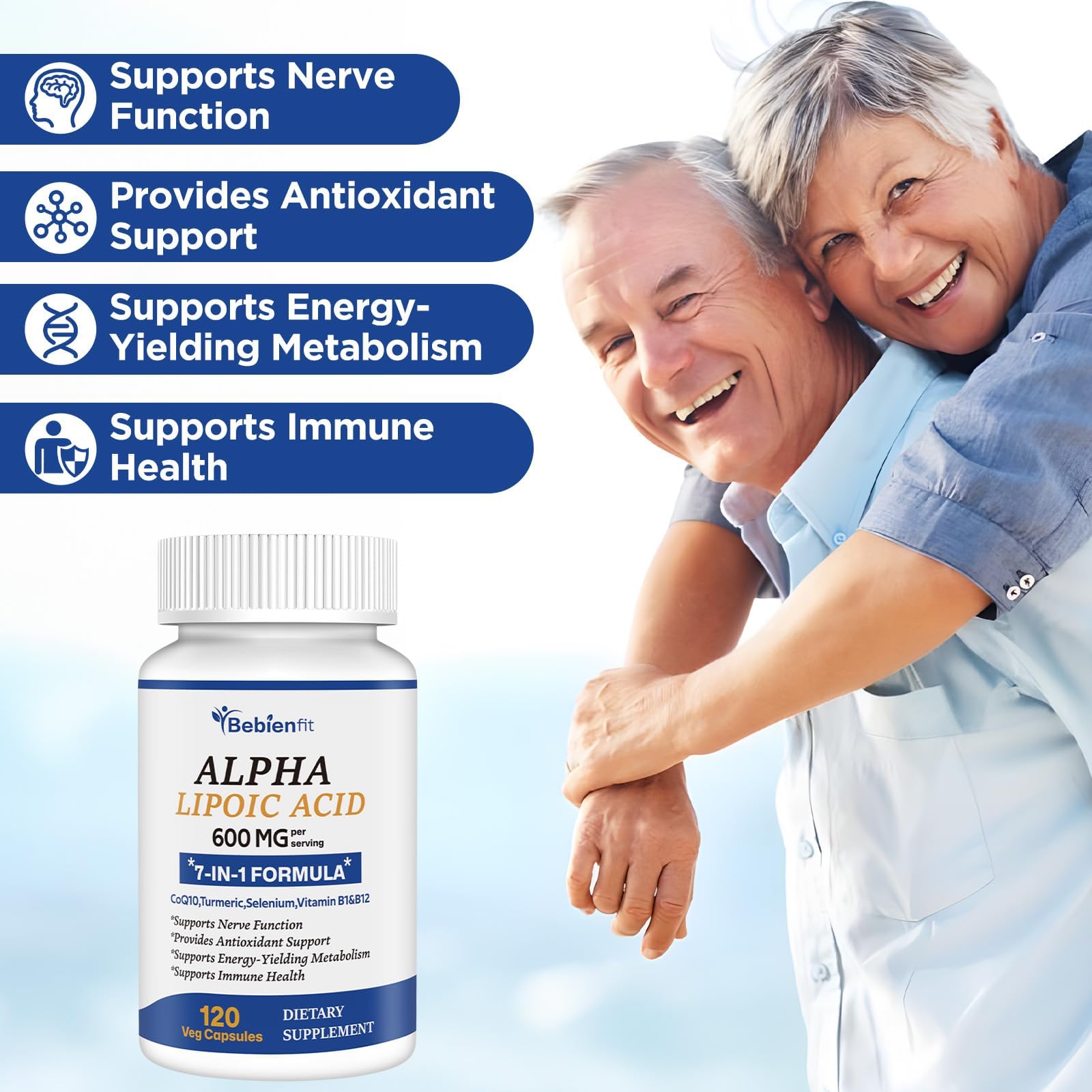 Bebien fit cúrcuma activa cápsula para apoyo a la inflamación y bienestar diario.