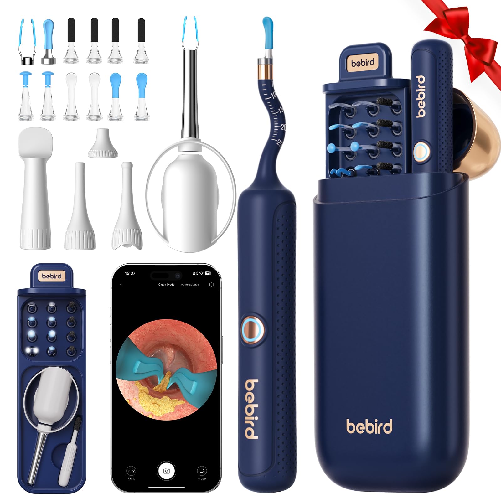 BEBIRD Earsight Plus R37R: cámara de oreja flexible para inspección detallada
