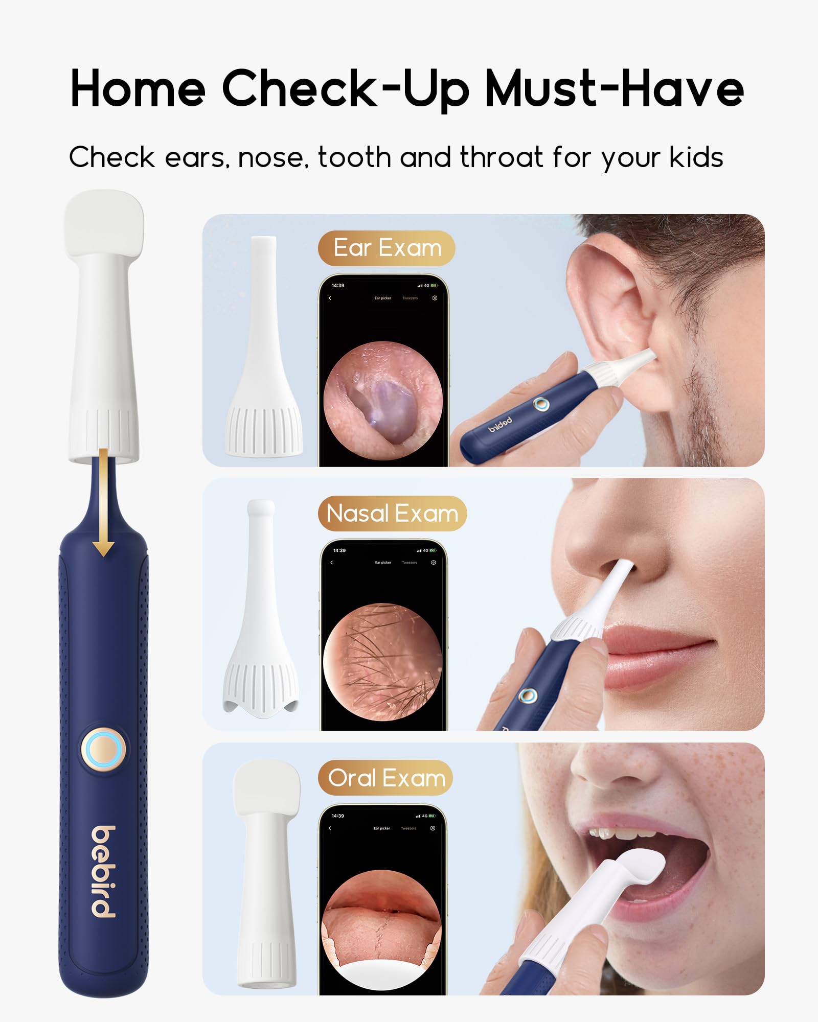 BEBIRD Earsight Plus R37R: kit completo para casa y viaje