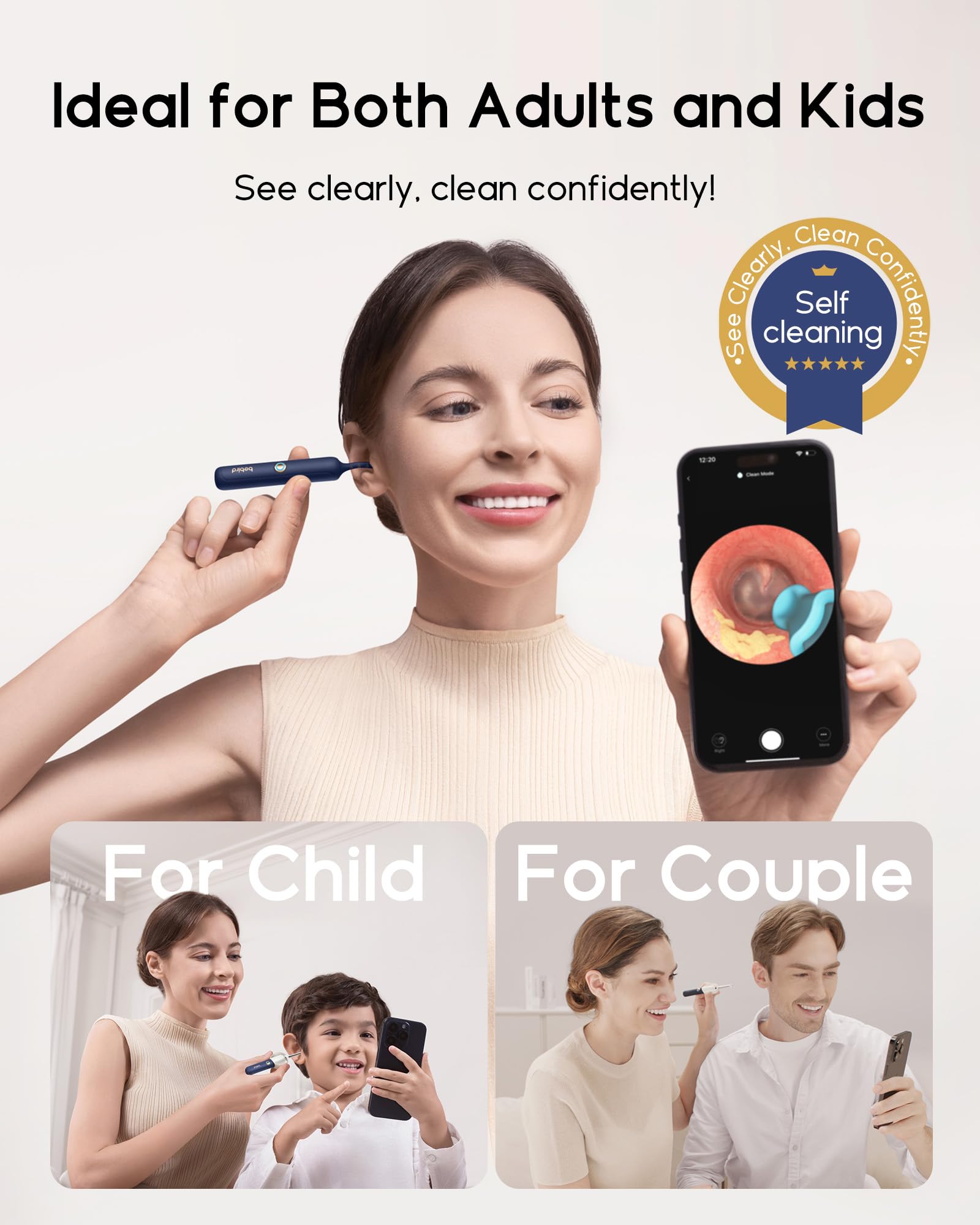 BEBIRD Earsight Plus R37R: diseño suave para orejas sensibles